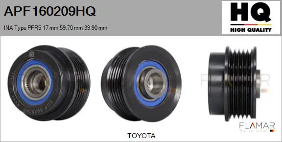 POLEAS NUEVO INA TYPE PFR5 17,00 MM