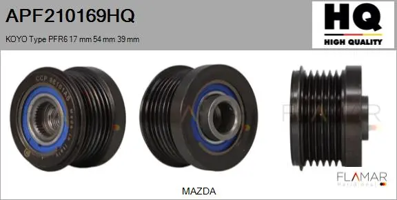POLEAS NUEVO KOYO TYPE PFR6 17,00 M