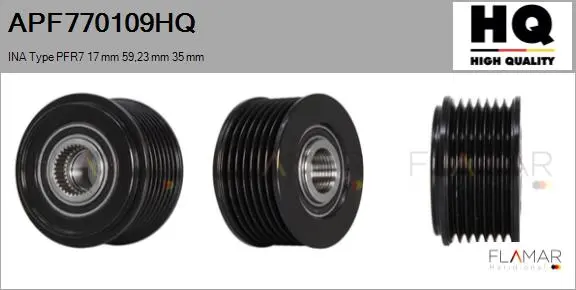 POLEAS NUEVO INA TYPE PFR7 17,00 MM