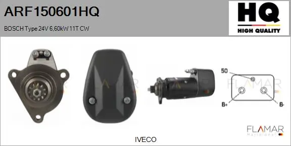 ARR NUEVO BOSCH TYPE 24V 6,60KW 11T