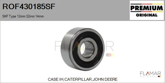 RODAM. NUEVO ORIG. SKF TYPE 12MM 32